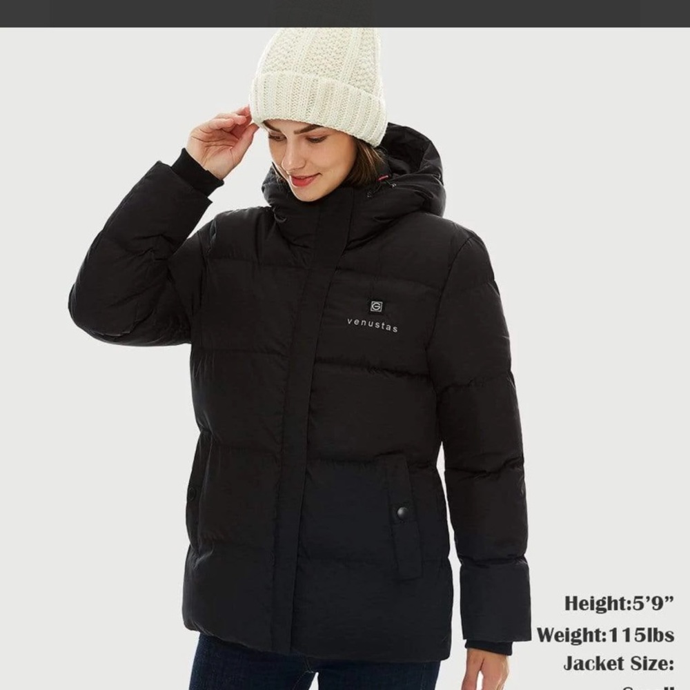 Venustas Heated Jacket Black Size Large